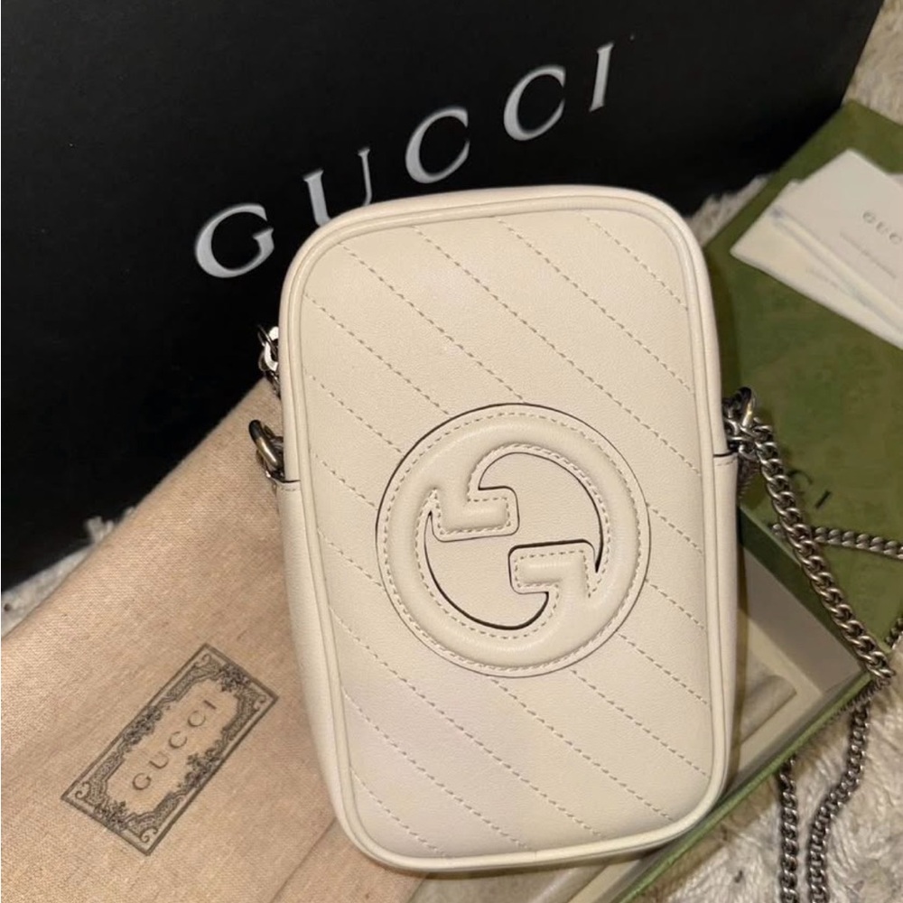 Gucci GG interlocking sakai white trap Crossbody Bag